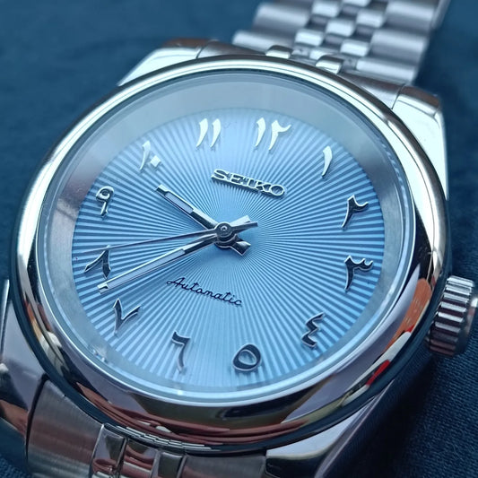 Seiko mod Arabic skyblue automatic