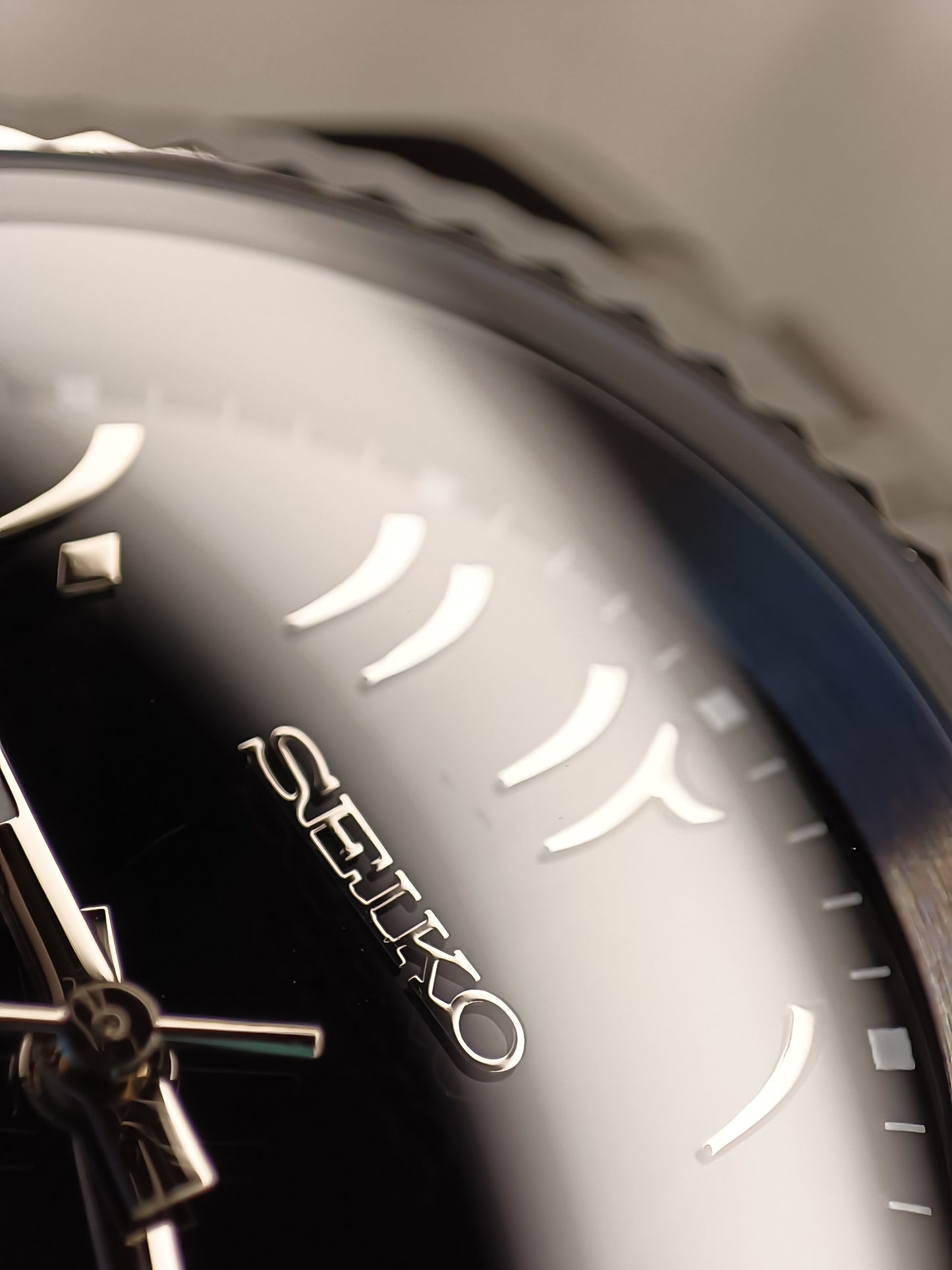 Seiko mod arabic black fluted